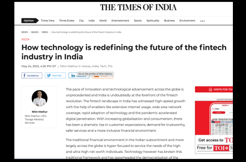 The Times of India Article